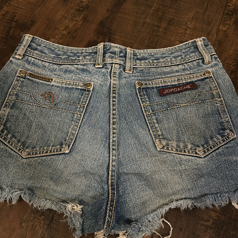 Vintage Jordache Jean Shorts Waist 14” Small - Picture 4 of 5